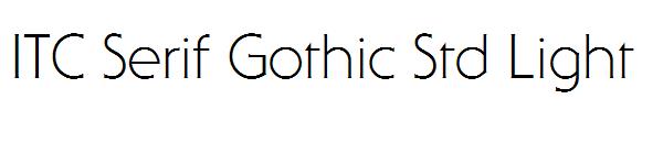 ITC Serif Gothic Std Light