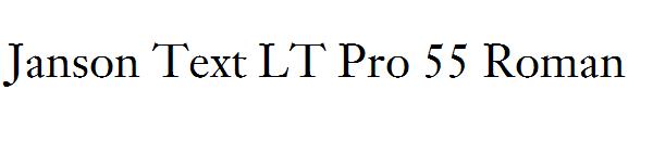 Janson Text LT Pro 55 Roman