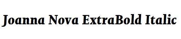Joanna Nova ExtraBold Italic