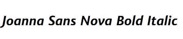 Joanna Sans Nova Bold Italic
