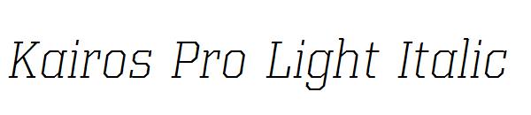 Kairos Pro Light Italic