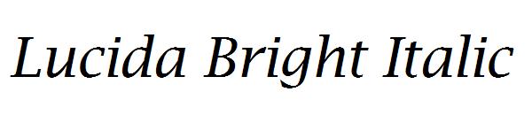 Lucida Bright Italic