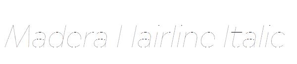 Madera Hairline Italic