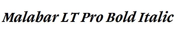 Malabar LT Pro Bold Italic