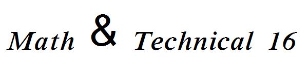 Math & Technical 16