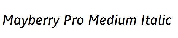 Mayberry Pro Medium Italic