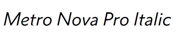 Metro Nova Pro Italic