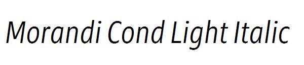 Morandi Cond Light Italic