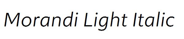 Morandi Light Italic