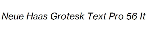 Neue Haas Grotesk Text Pro 56 It