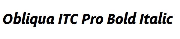 Obliqua ITC Pro Bold Italic