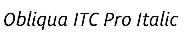 Obliqua ITC Pro Italic
