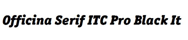 Officina Serif ITC Pro Black It