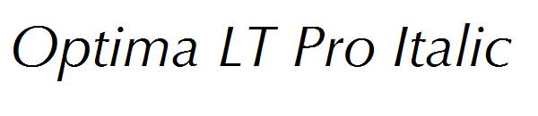 Optima LT Pro Italic