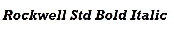 Rockwell Std Bold Italic