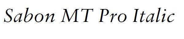 Sabon MT Pro Italic