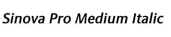 Sinova Pro Medium Italic