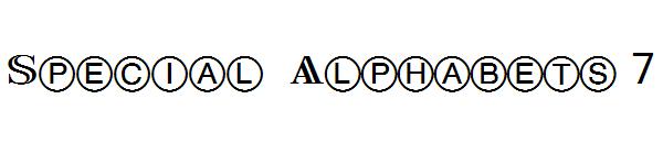 Special Alphabets 7