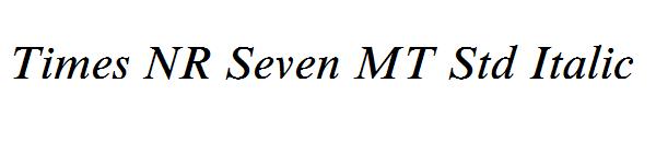 Times NR Seven MT Std Italic