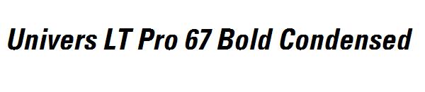 Univers LT Pro 67 Bold Condensed