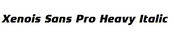 Xenois Sans Pro Heavy Italic