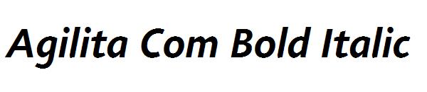 Agilita Com Bold Italic