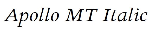 Apollo MT Italic