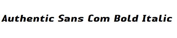 Authentic Sans Com Bold Italic