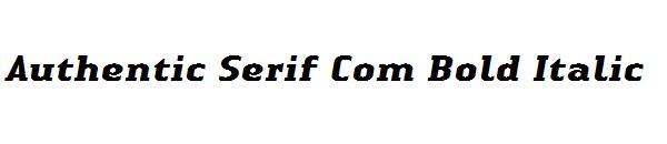 Authentic Serif Com Bold Italic