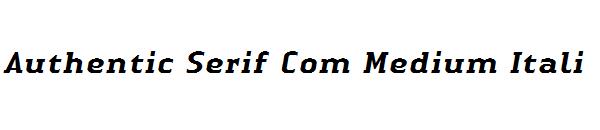 Authentic Serif Com Medium Itali