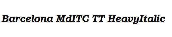 Barcelona MdITC TT HeavyItalic