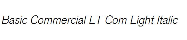 Basic Commercial LT Com Light Italic