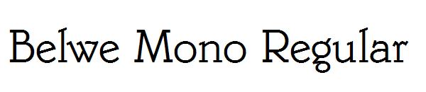 Belwe Mono Regular