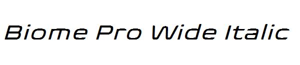 Biome Pro Wide Italic