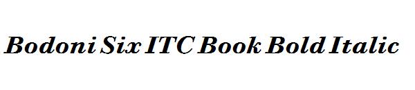 Bodoni Six ITC Book Bold Italic