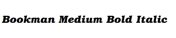 Bookman Medium Bold Italic