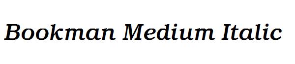 Bookman Medium Italic
