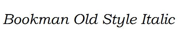 Bookman Old Style Italic