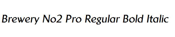 Brewery No2 Pro Regular Bold Italic