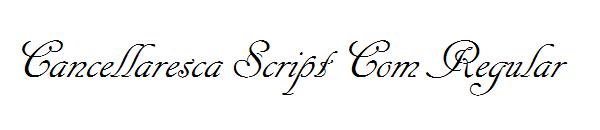 Cancellaresca Script Com Regular