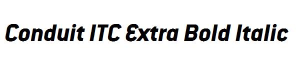Conduit ITC Extra Bold Italic