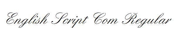 English Script Com Regular