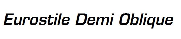Eurostile Demi Oblique