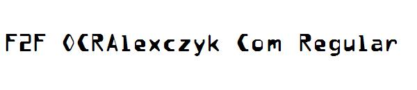 F2F OCRAlexczyk Com Regular