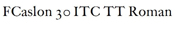FCaslon 30 ITC TT Roman