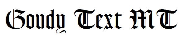 Goudy Text MT
