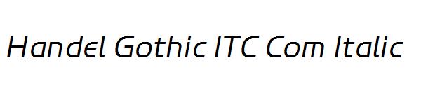 Handel Gothic ITC Com Italic