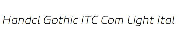 Handel Gothic ITC Com Light Ital