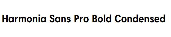 Harmonia Sans Pro Bold Condensed