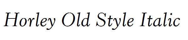Horley Old Style Italic